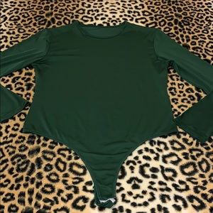 Women’s green bodysuit